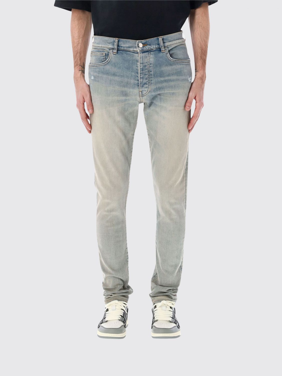 Logo-plaque skinny jeans - Black