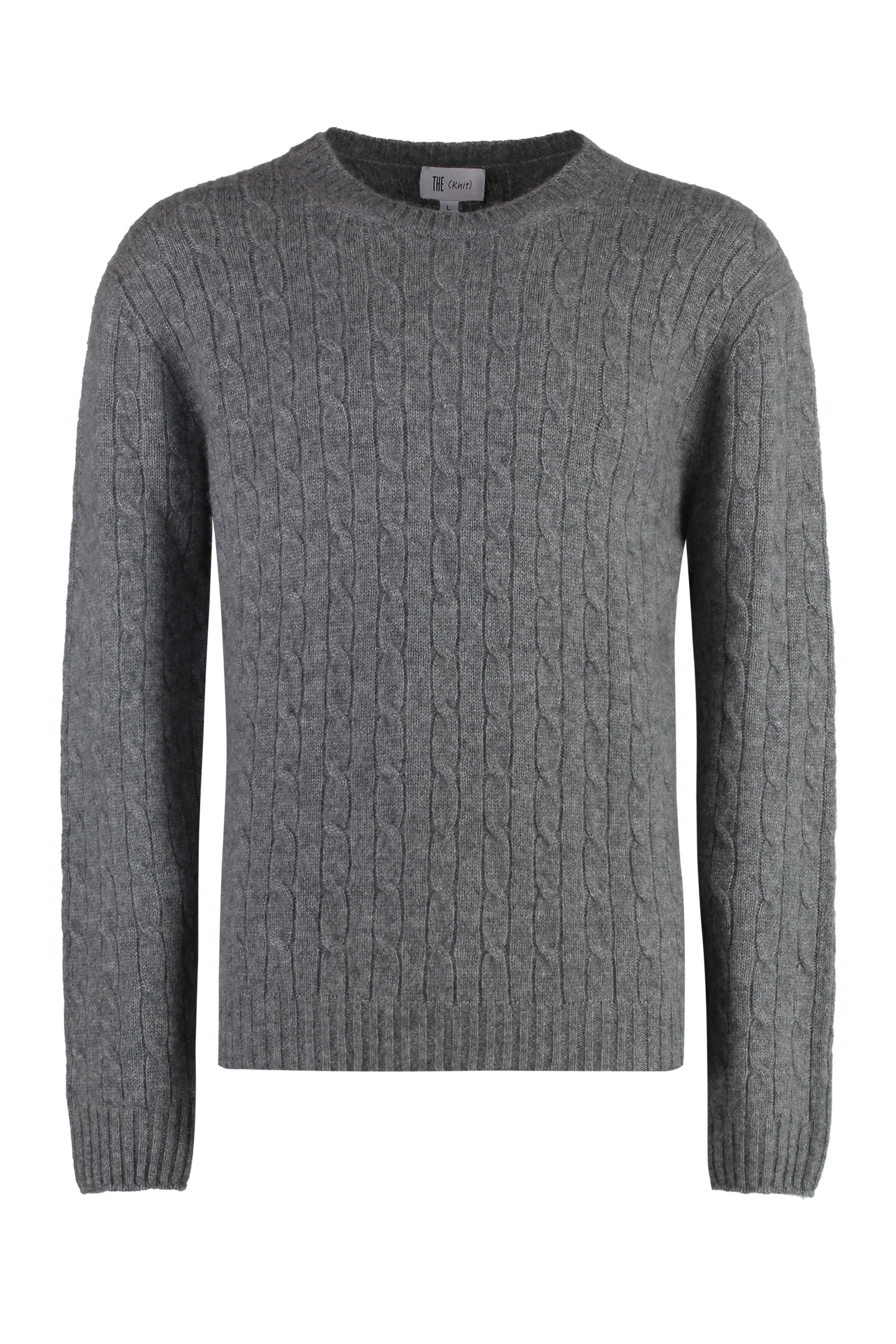 THE (ALPHABET) Cashmere and Silk Cable-knit Sweater