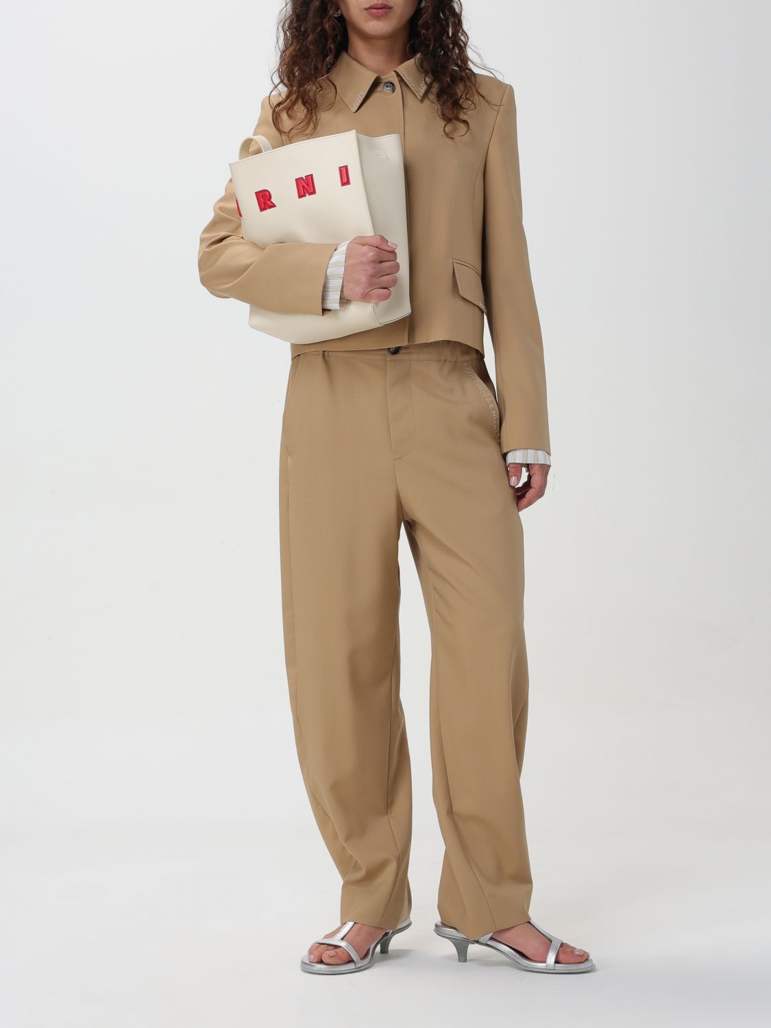 Pants Woman color Camel