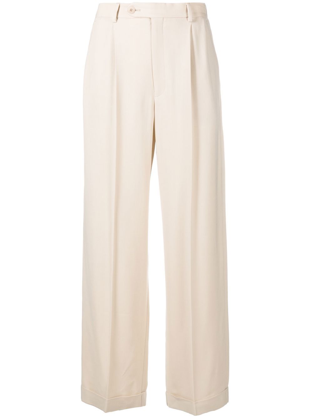 Melissa wide-leg tailored trousers - Neutrals