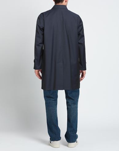 Man Overcoat & Trench Coat Navy Size 36 Virgin Wool