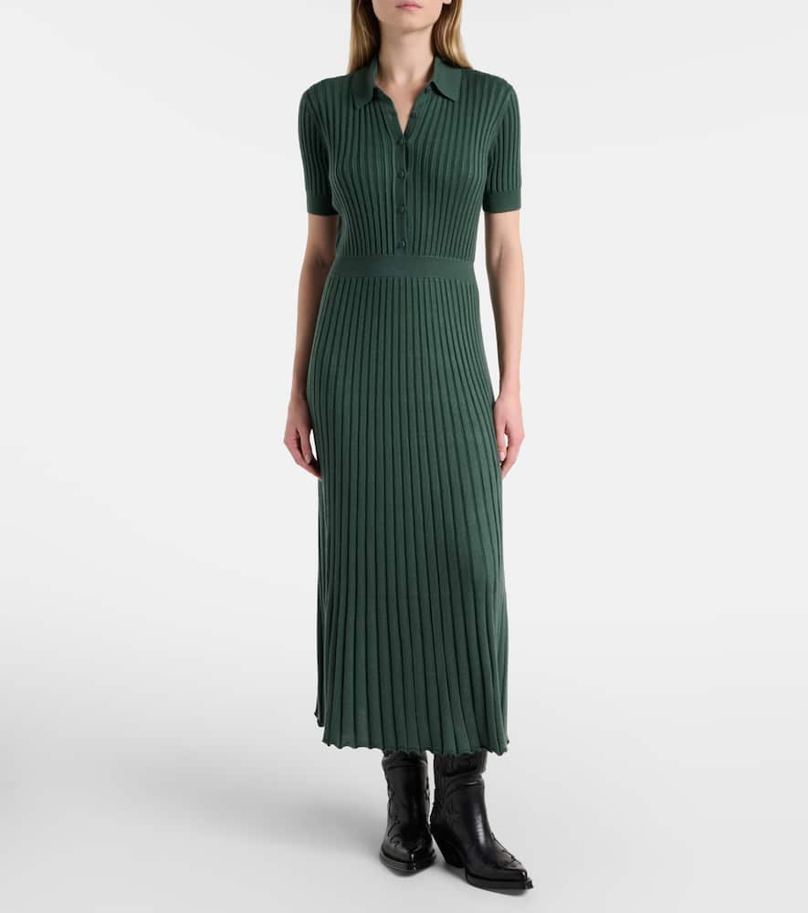 Amor cashmere and silk midi dress