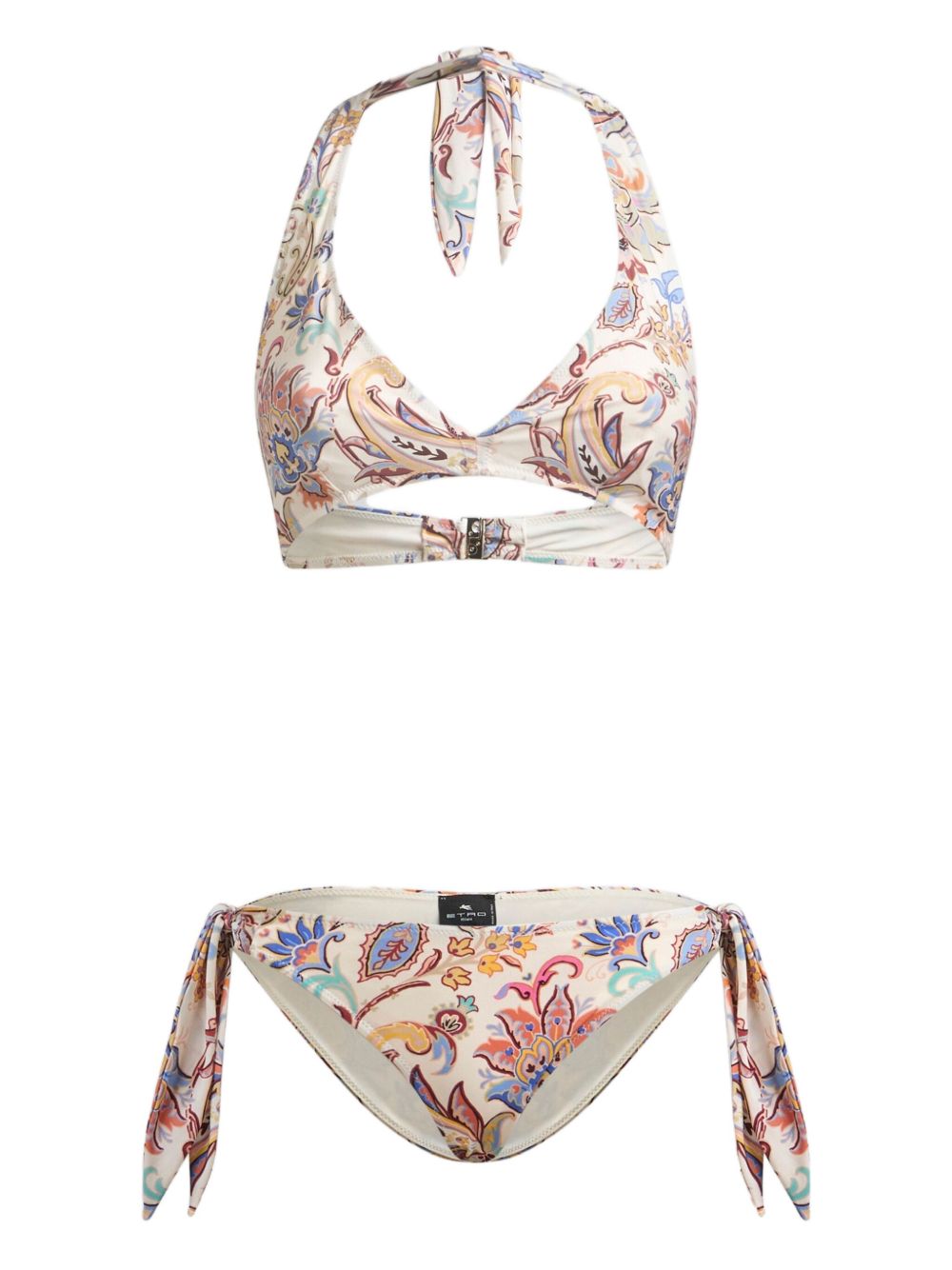 Paisley-print bikini - White