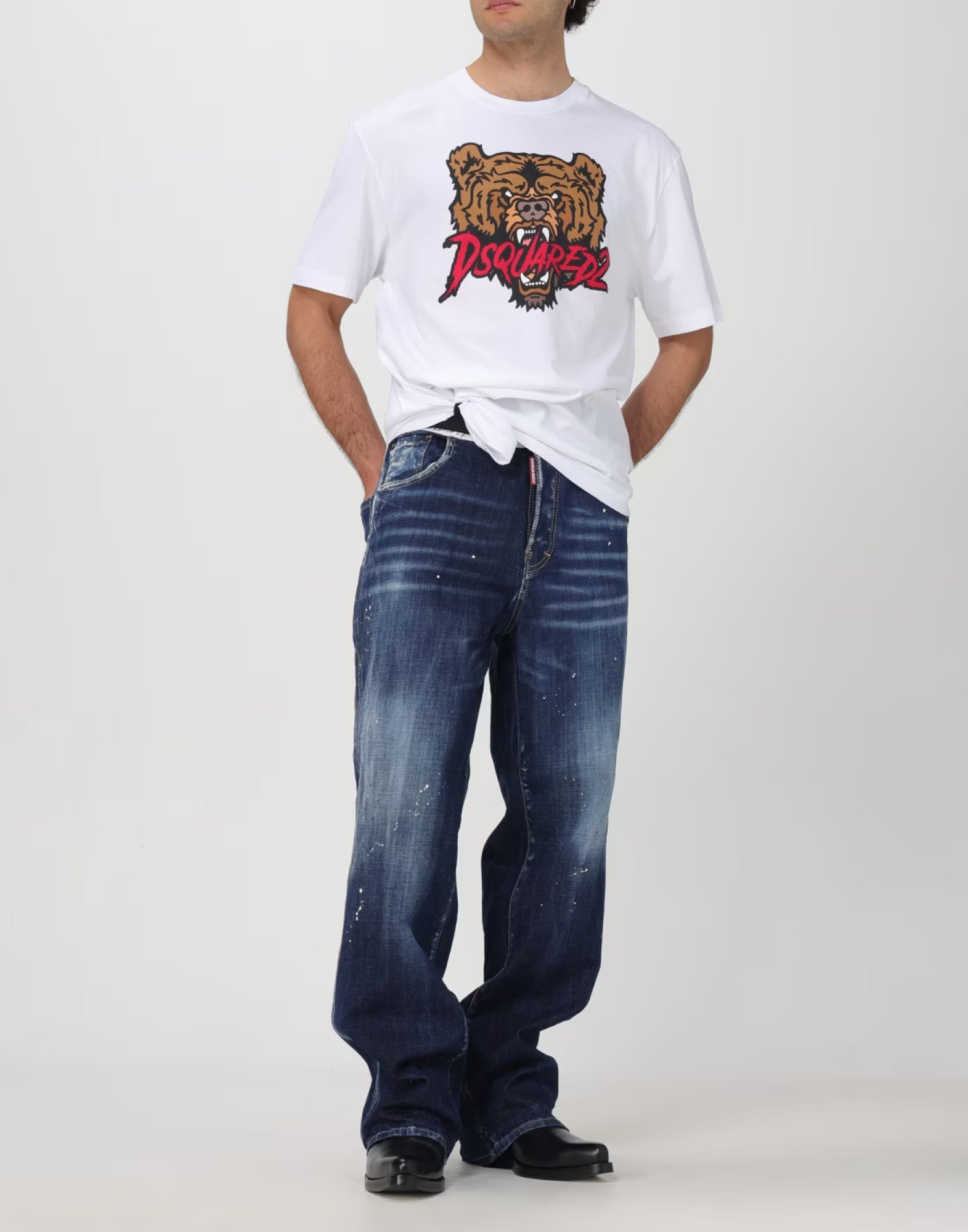 Bear Logo T-Shirt — White
