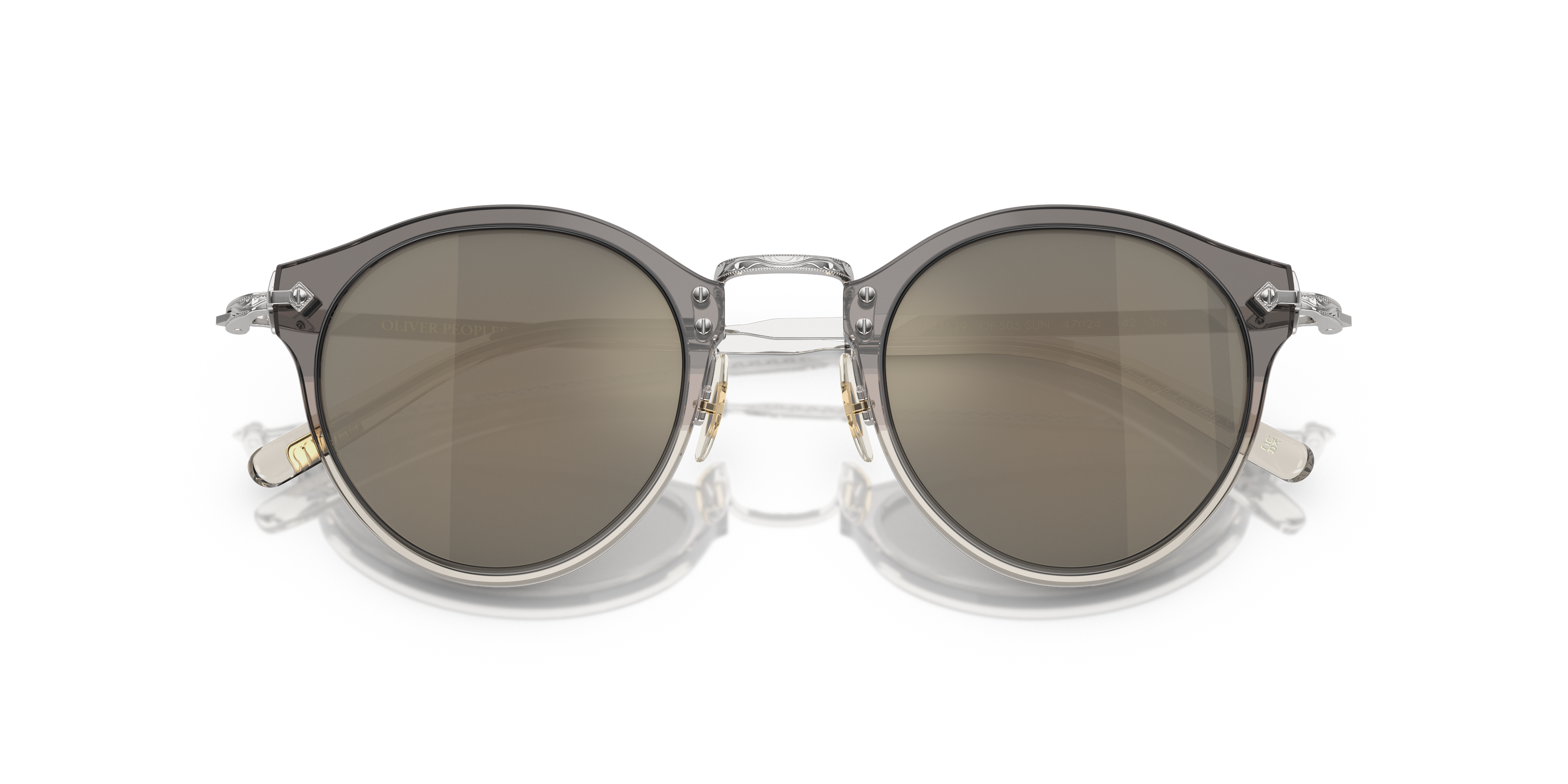 Oliver Peoples Man Oliver Peoples OV5184S OP-505 SUN 143639 Zonnebrillen Acetaat Zilver Grijs Pantos Spiege