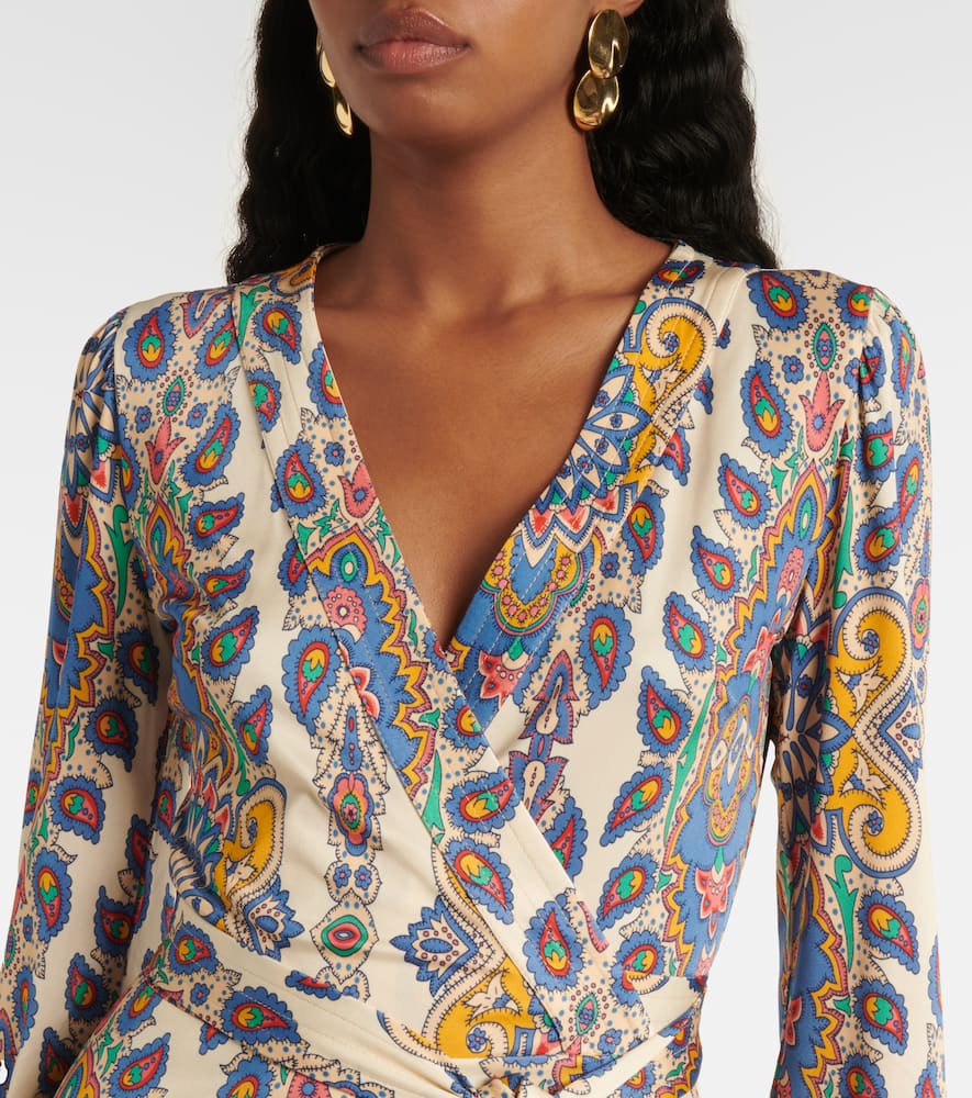 Printed midi dress