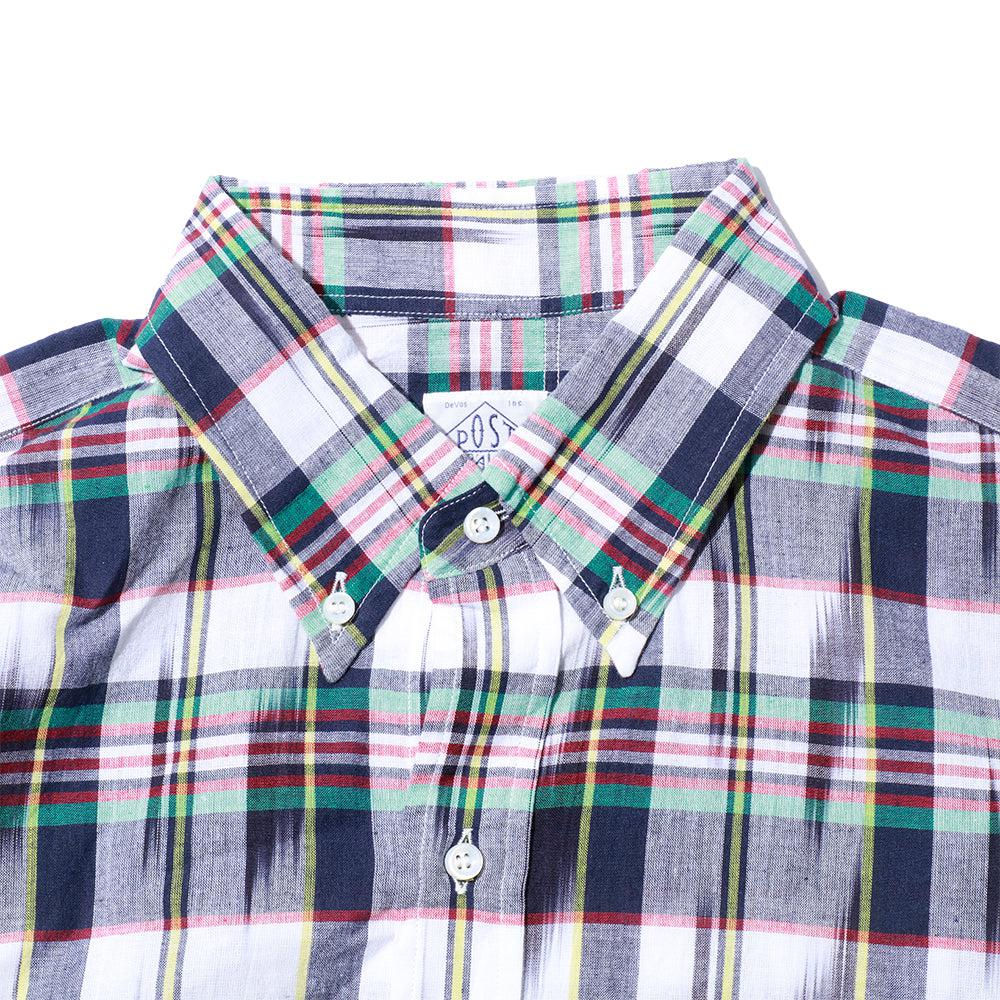 BD2 IKAT Madras Shirt Navy