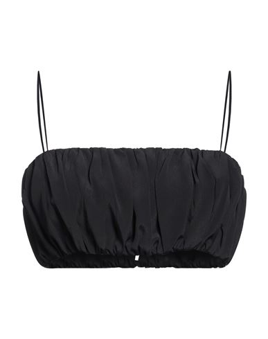 Woman Top Black Size 4 Acetate, Silk
