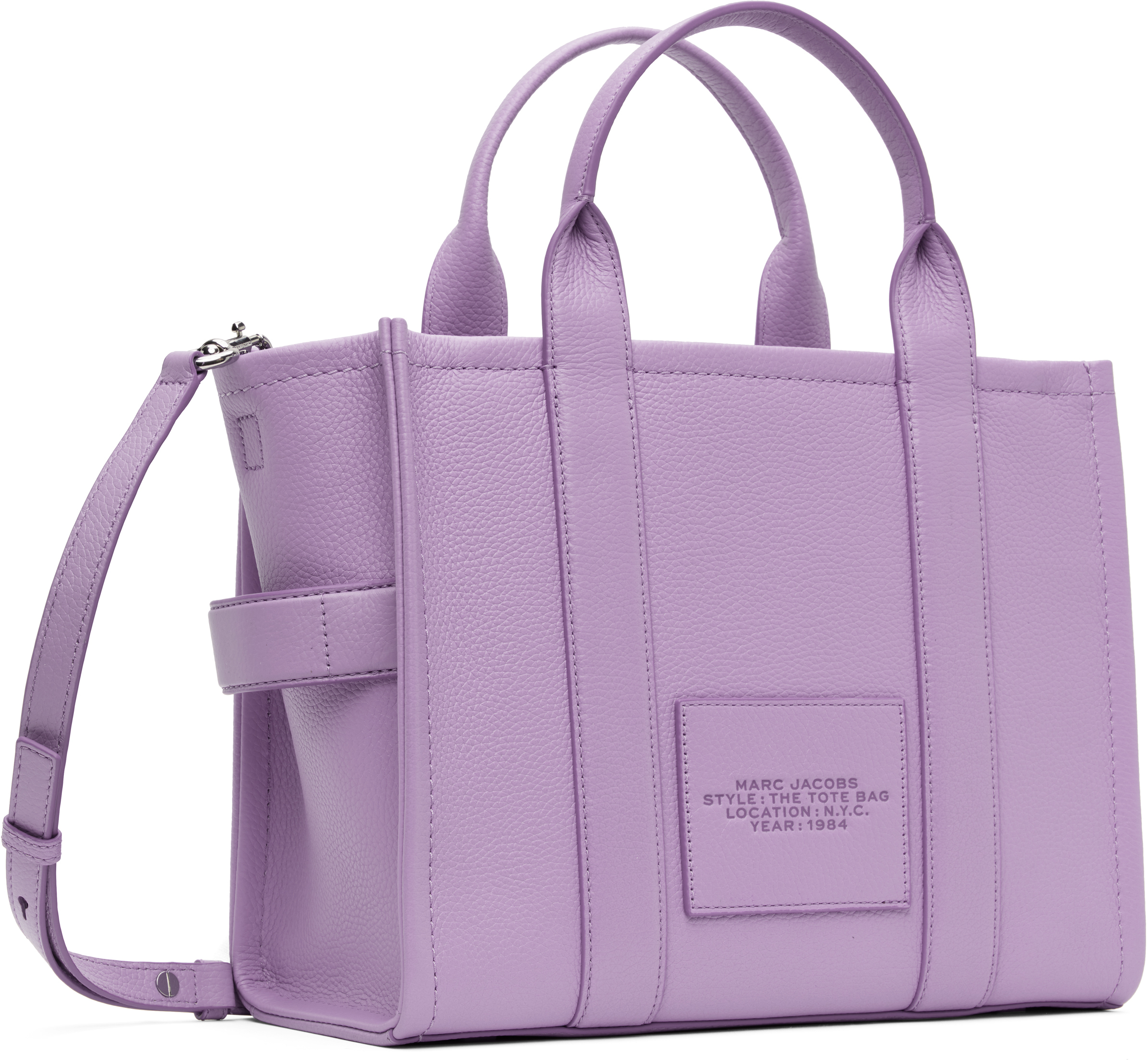 Marc Jacobs Purple 'The Leather Medium' Tote