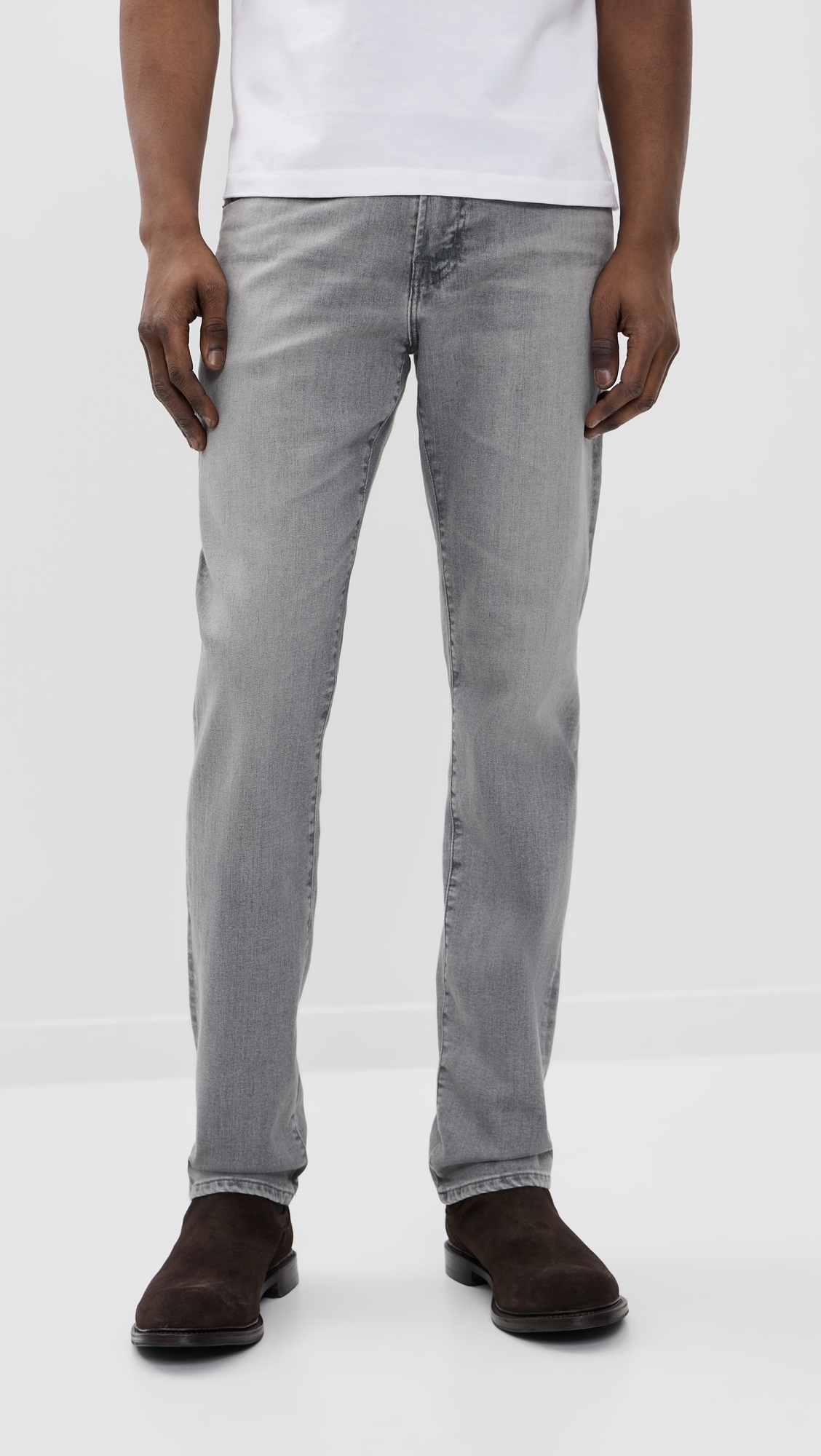 Everett Slim Straight Denim Jeans Half Dome