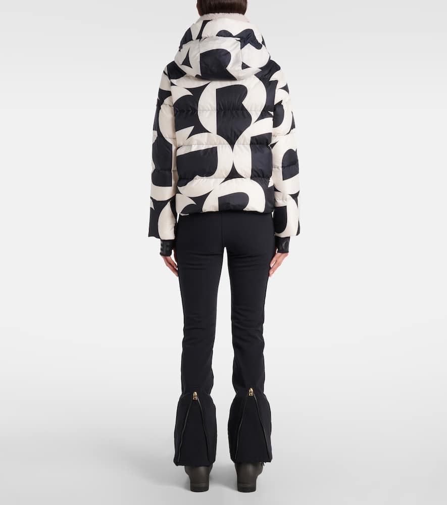 Maja printed down ski jacket