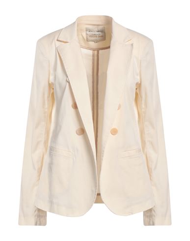 Alessia Santi Woman Blazer Cream Size 6 Polyester, Elastane