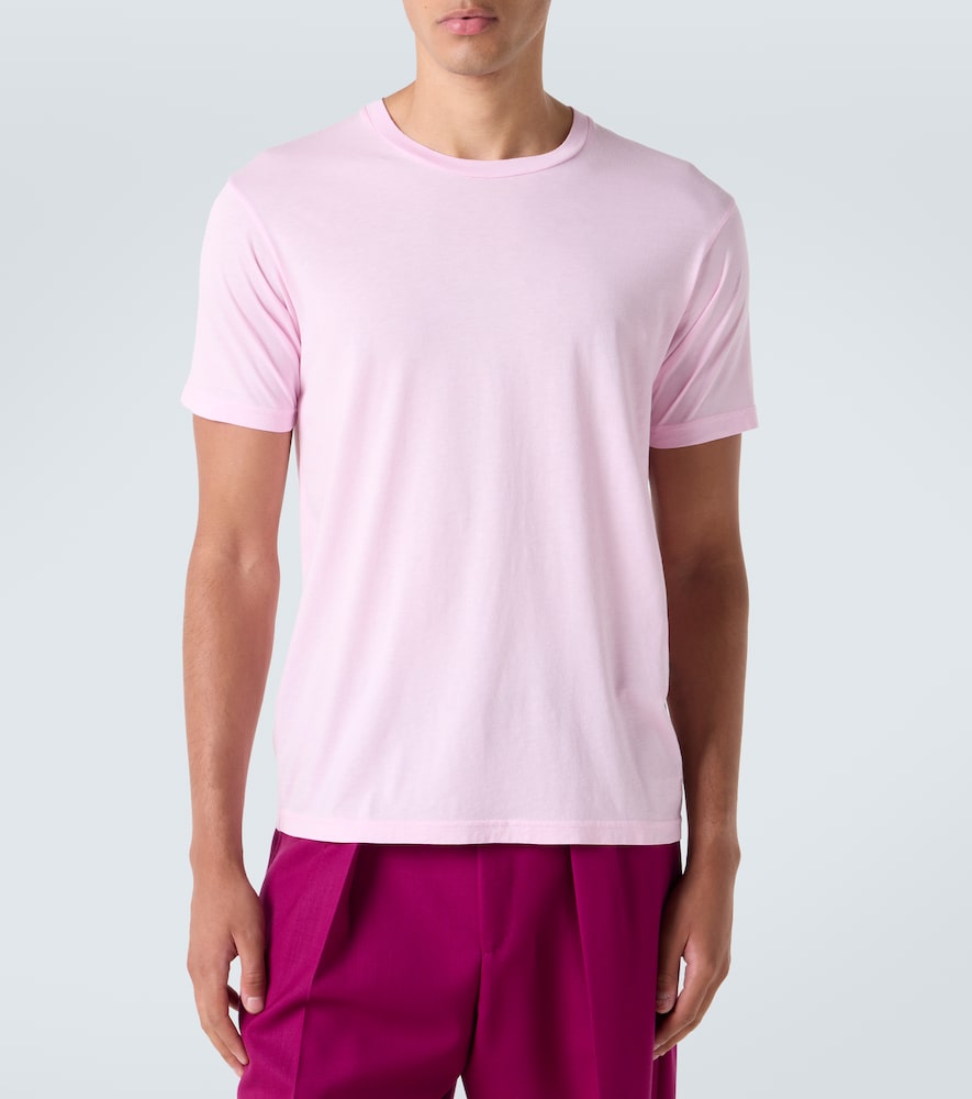 Cotton and silk jersey T-shirt