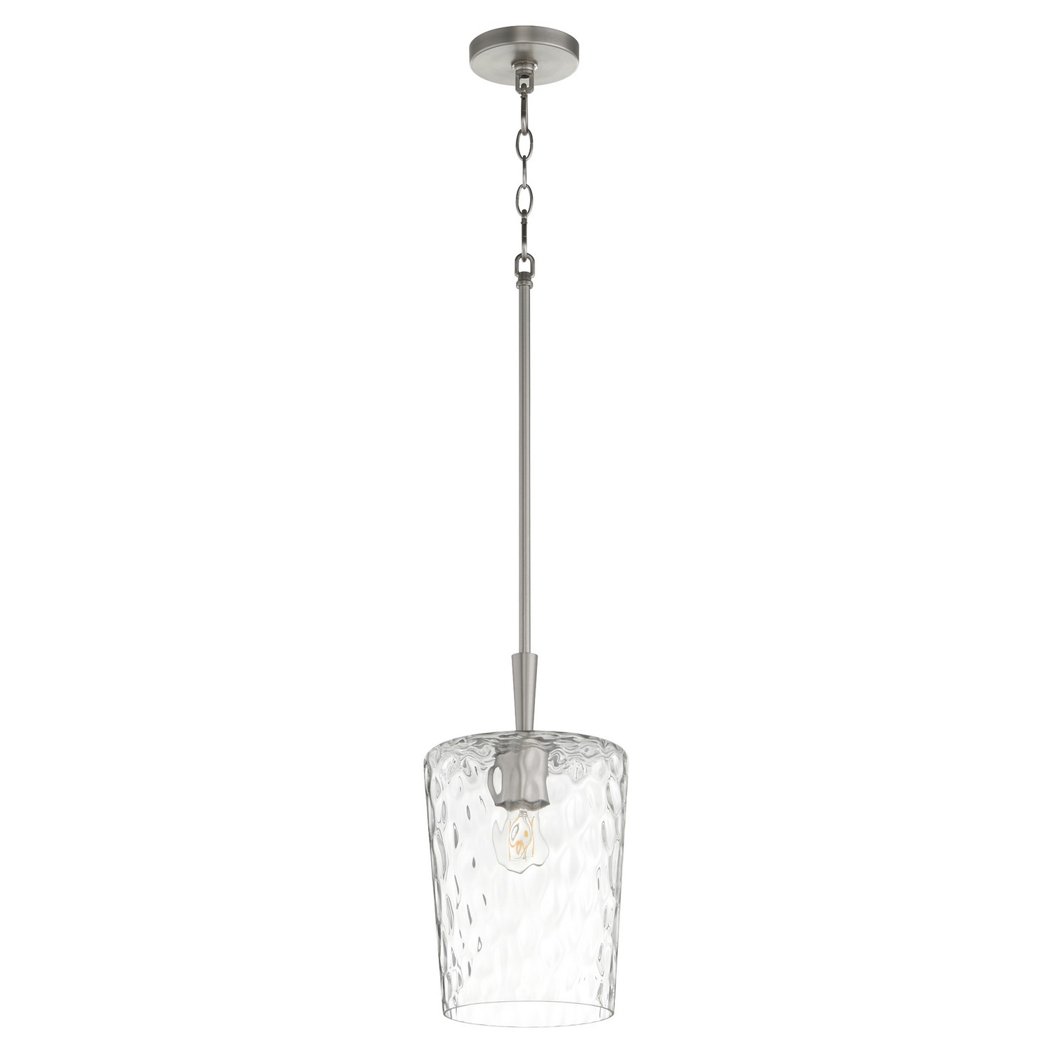 Satin Nickel Pendant from the Goodwin Collection