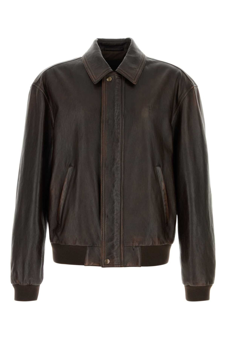 Nappa-leather Bomber Jacket