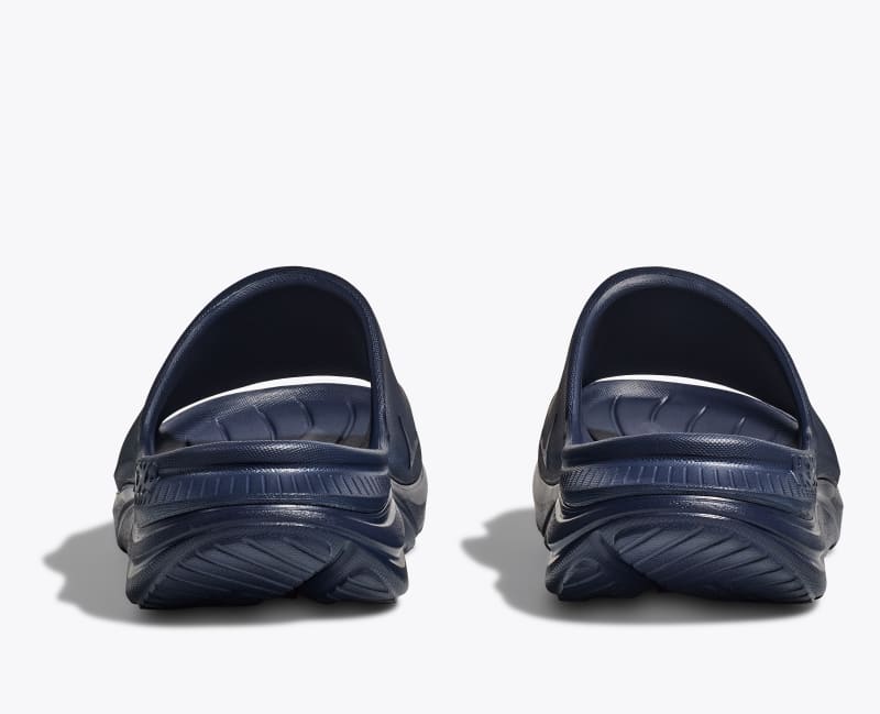 HOKA Ora Athletic Slide Shoes in Varsity Navy/White