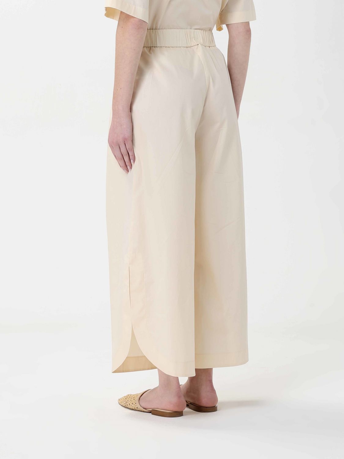 Pants Woman color Yellow Cream
