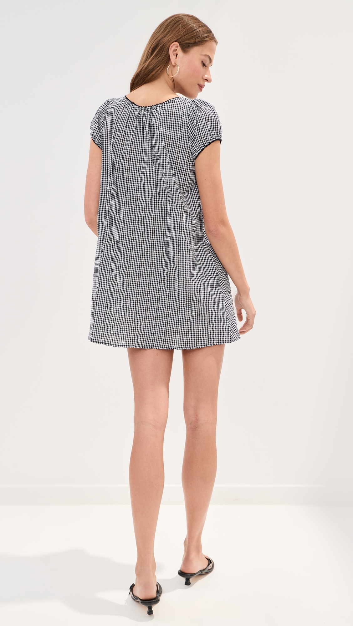 Babydoll Dress Black/White Gingham
