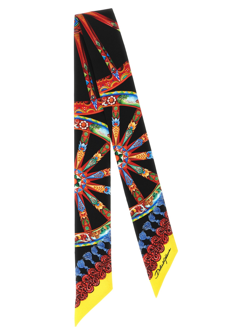 Dolce&Gabbana - carretto print tie rectangular shape