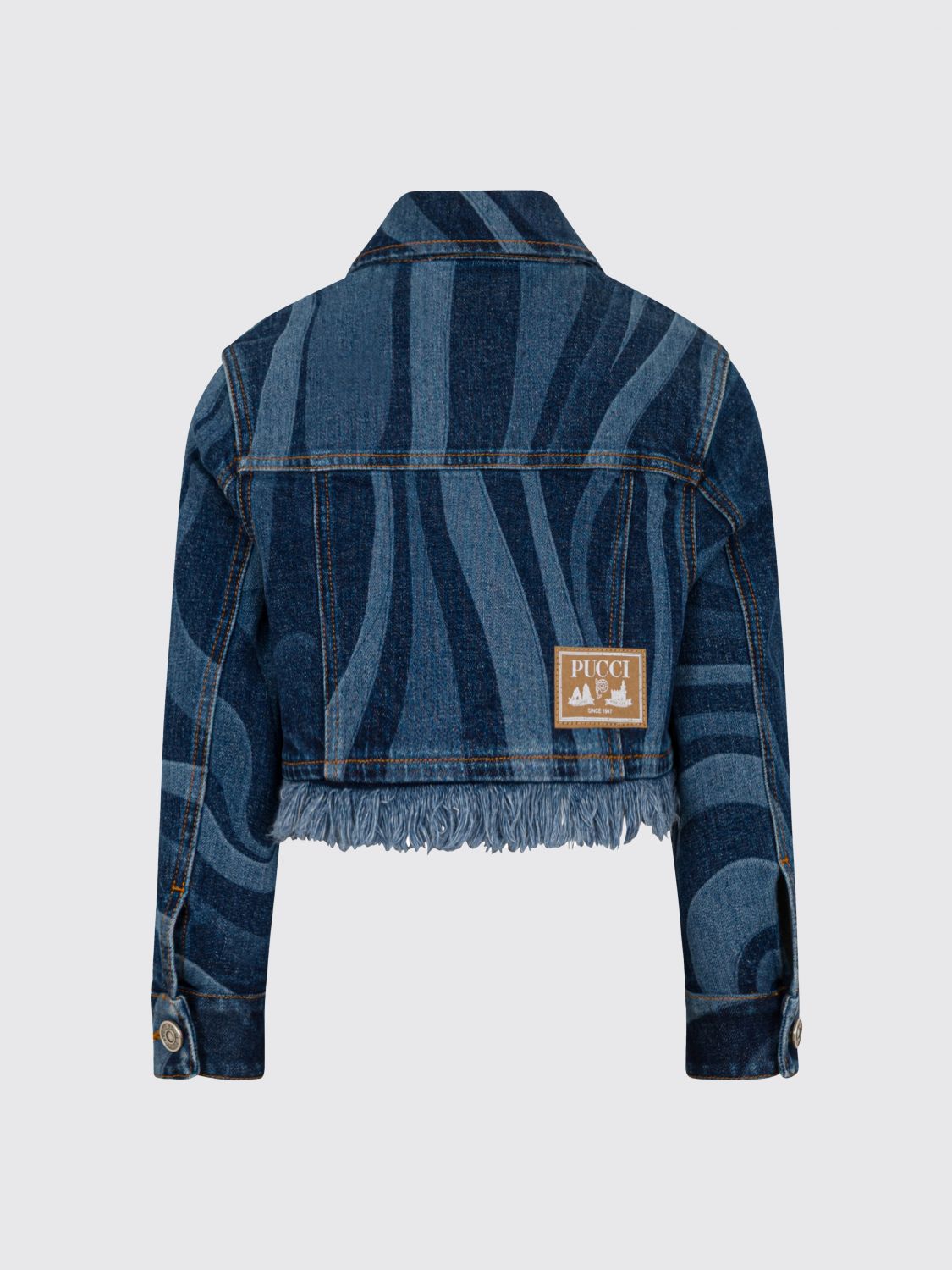 Coat Kids color Blue