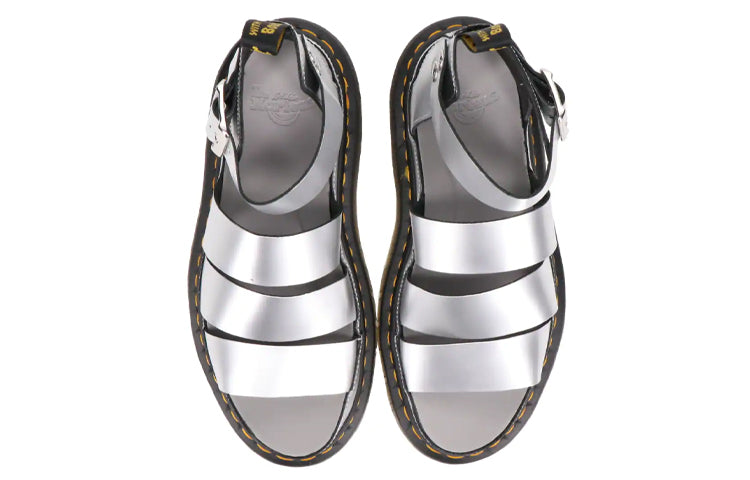 (WMNS) DrMartens Clarissa Thick Sole Sandals Silver