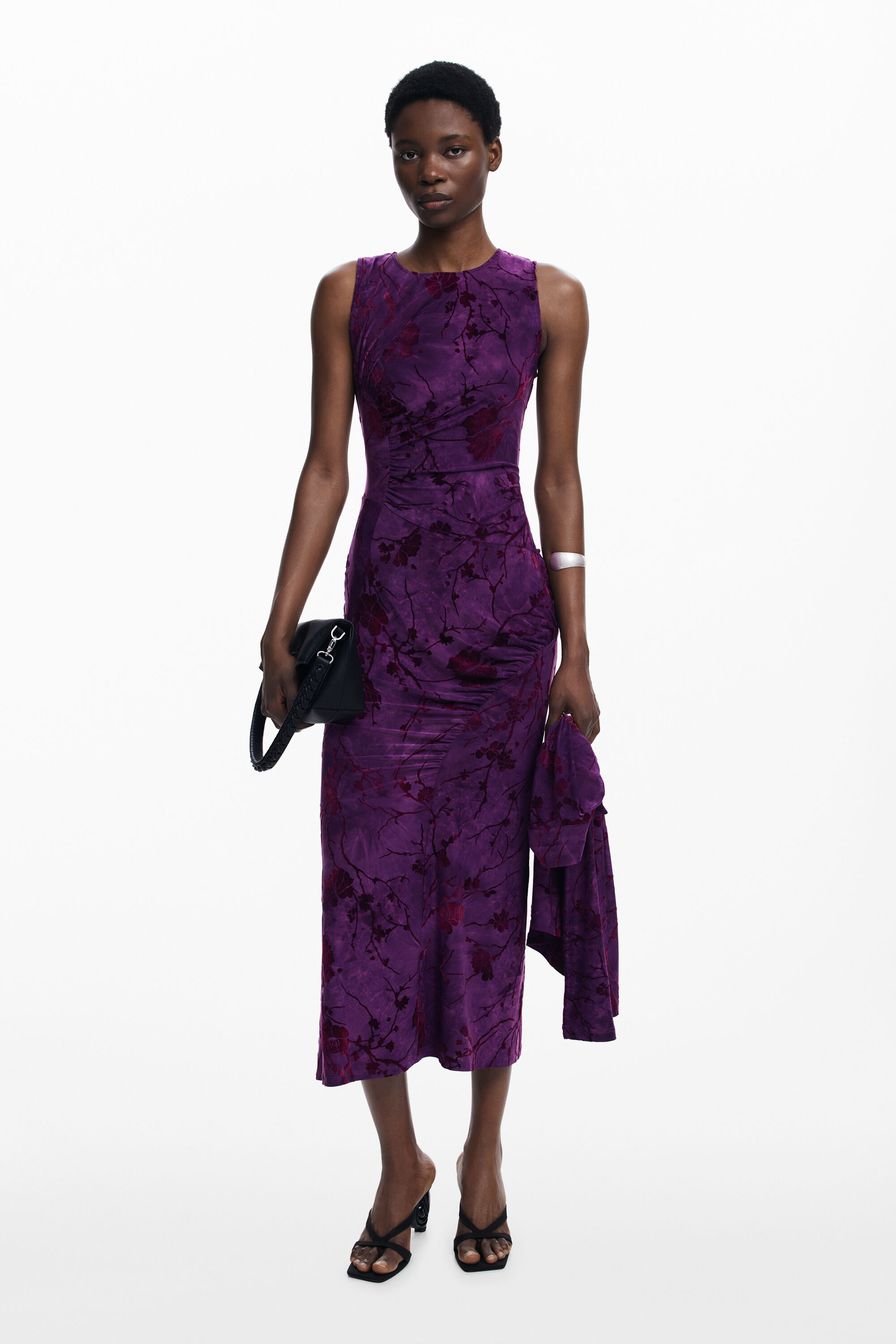 Oriental midi dress