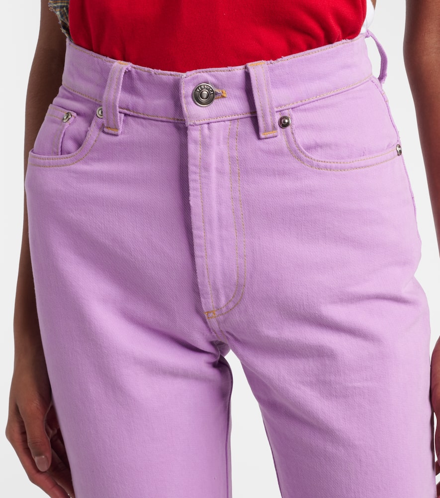 High-rise capri jeans