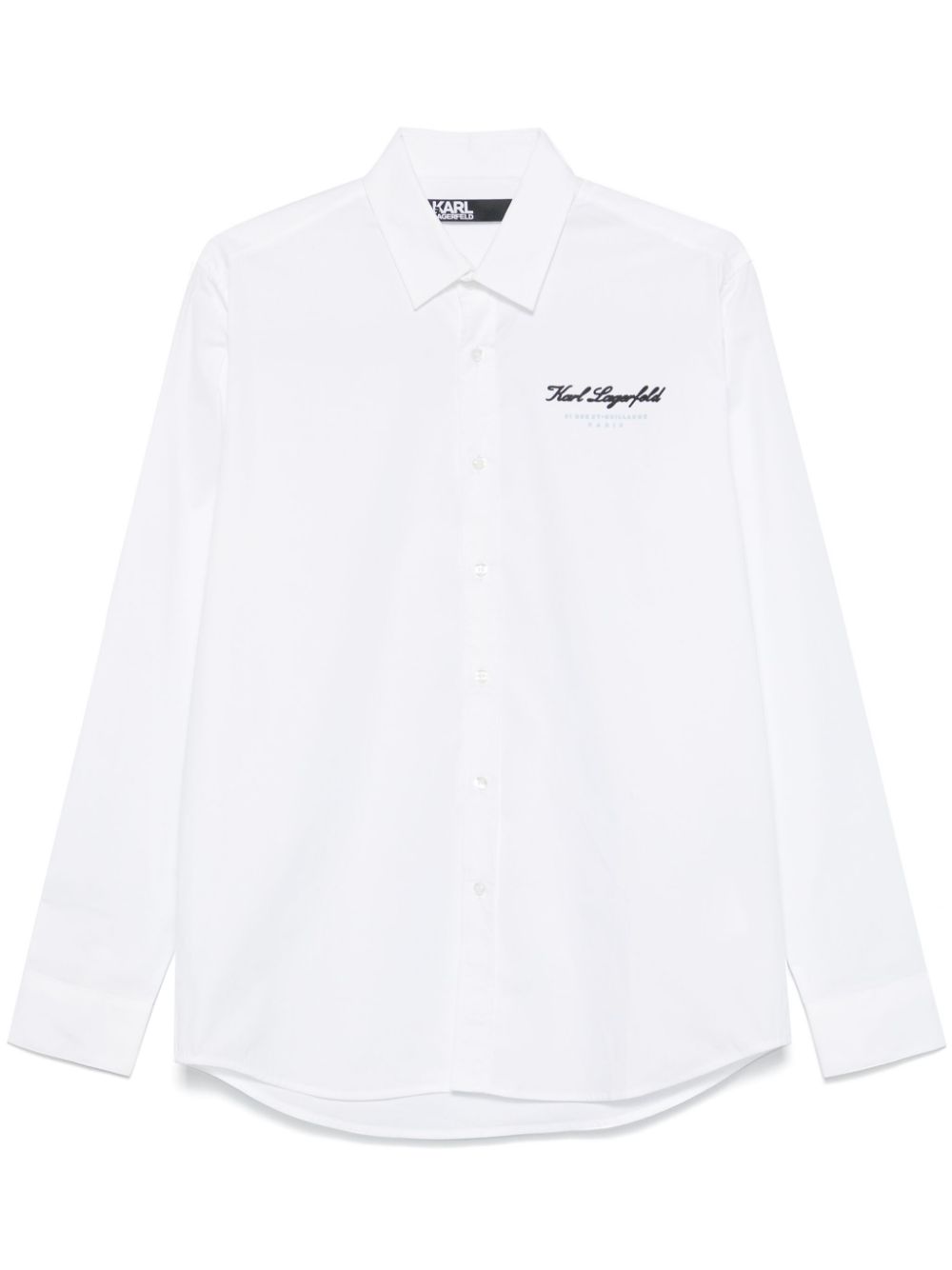 Logo-raised shirt - White