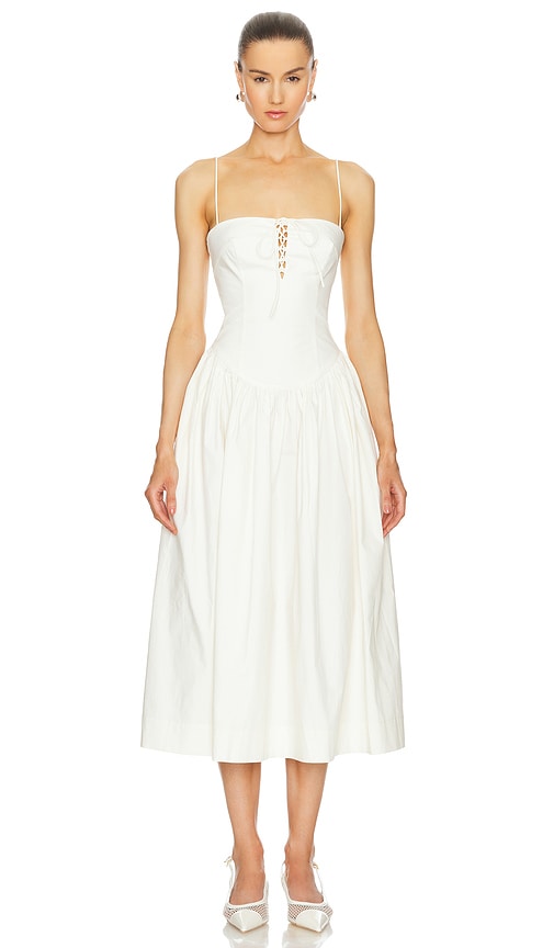L'Academie Thierry Midi Dress in Ivory. - XL also in