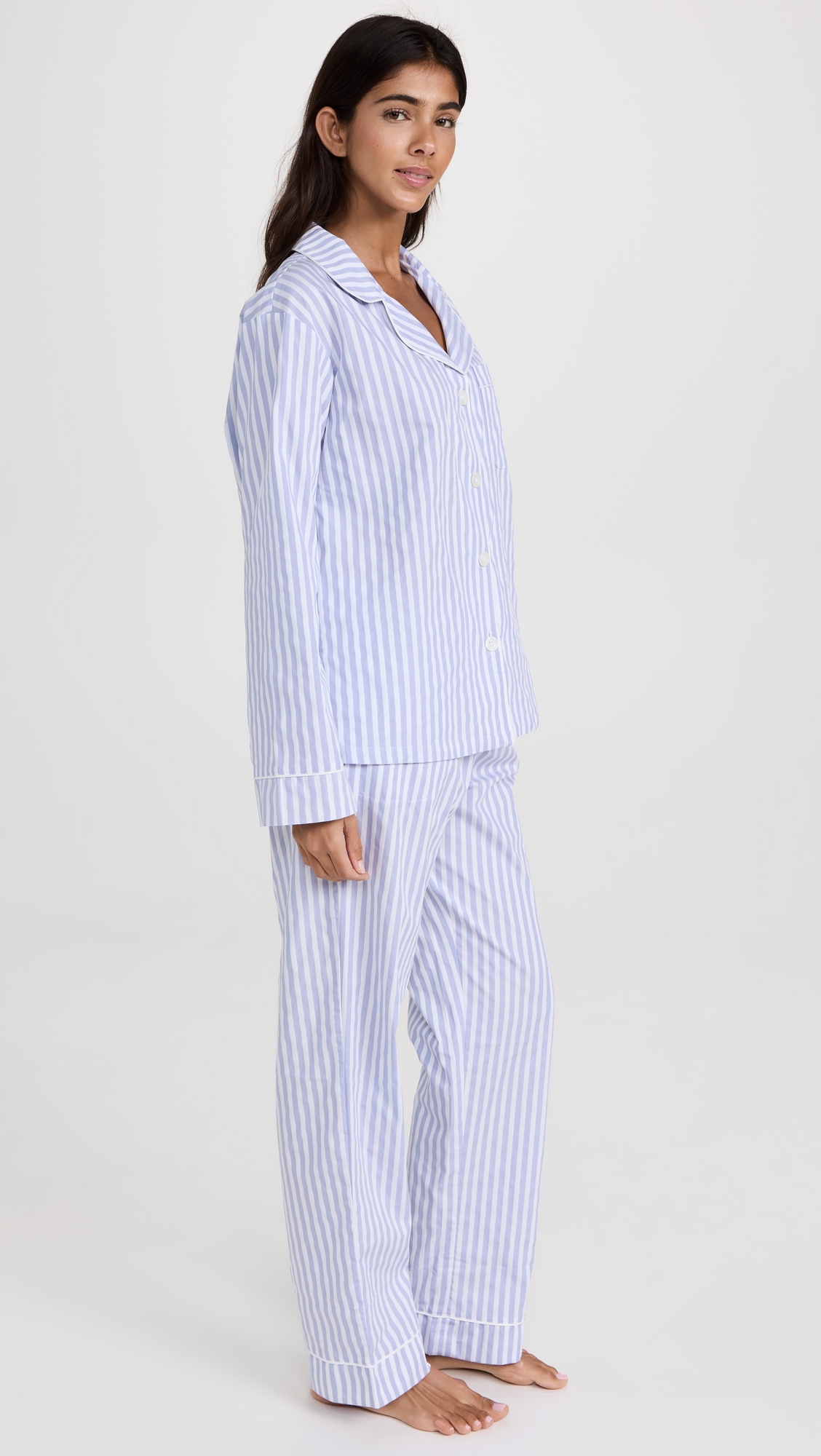 Classic Stripe Pajama Set Blue
