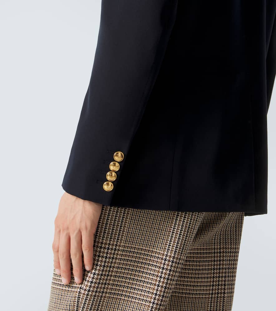 Double-breasted virgin wool blazer