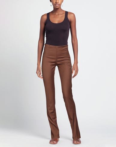 Marsēm Collection Woman Pants Brown Size 2 Polyester, Viscose, Elastane