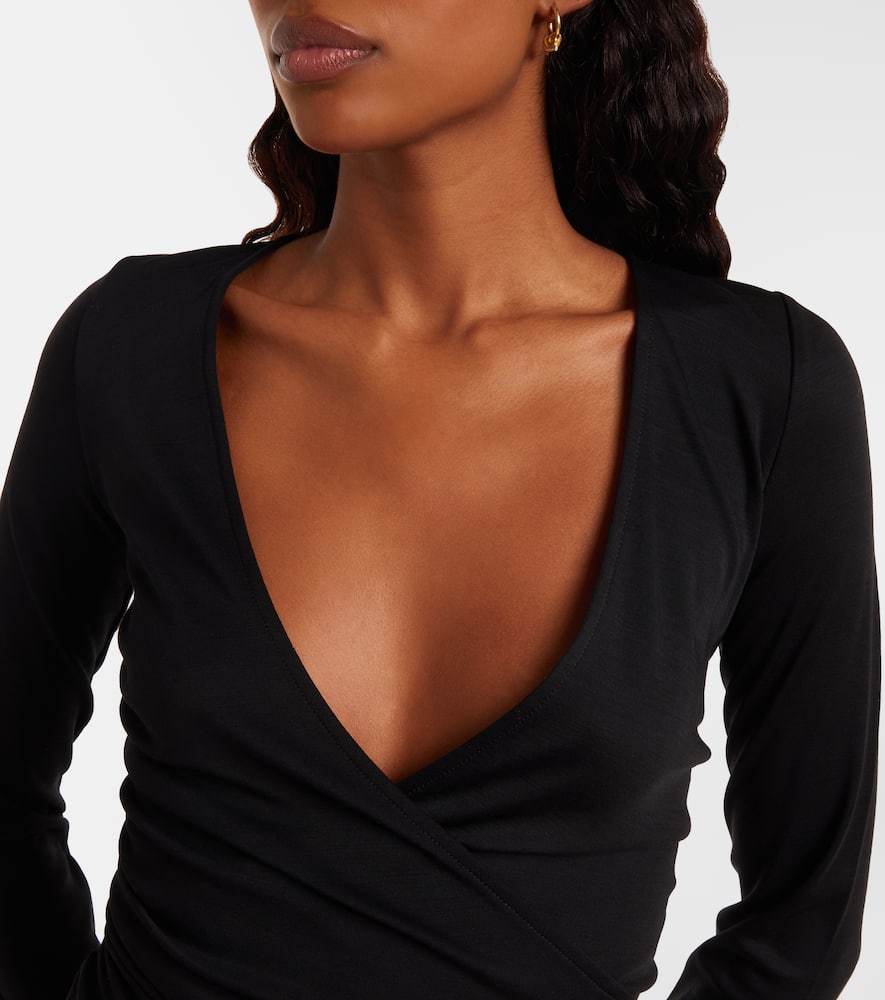 Nigella draped wool bodysuit