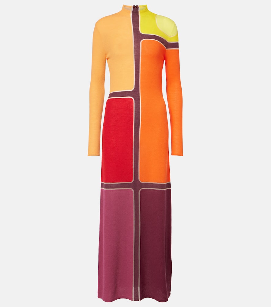 Apollonis wool and cashmere maxi dress