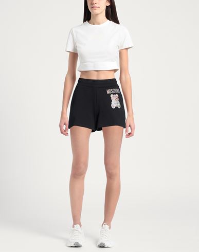 Woman Shorts & Bermuda Shorts Black Size 10 Cotton