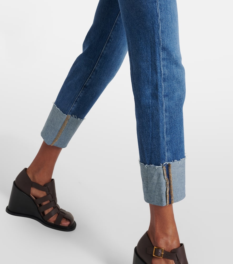 Logan high-rise cropped slim jeans