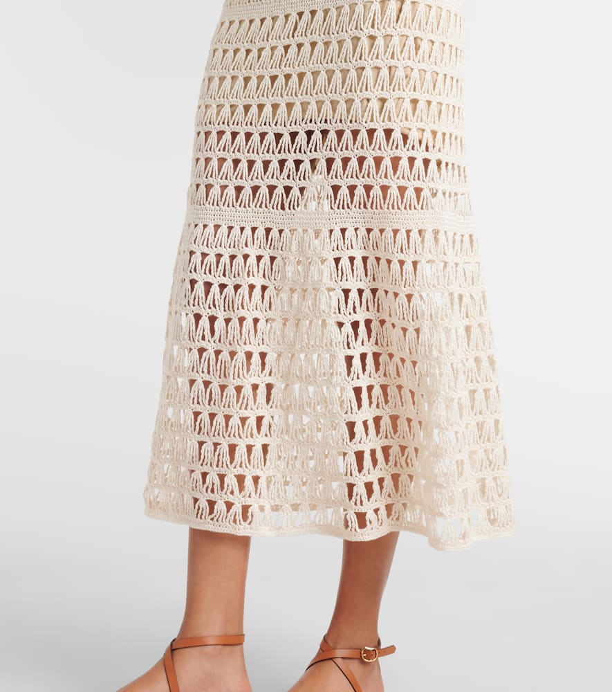Crochet cotton maxi dress