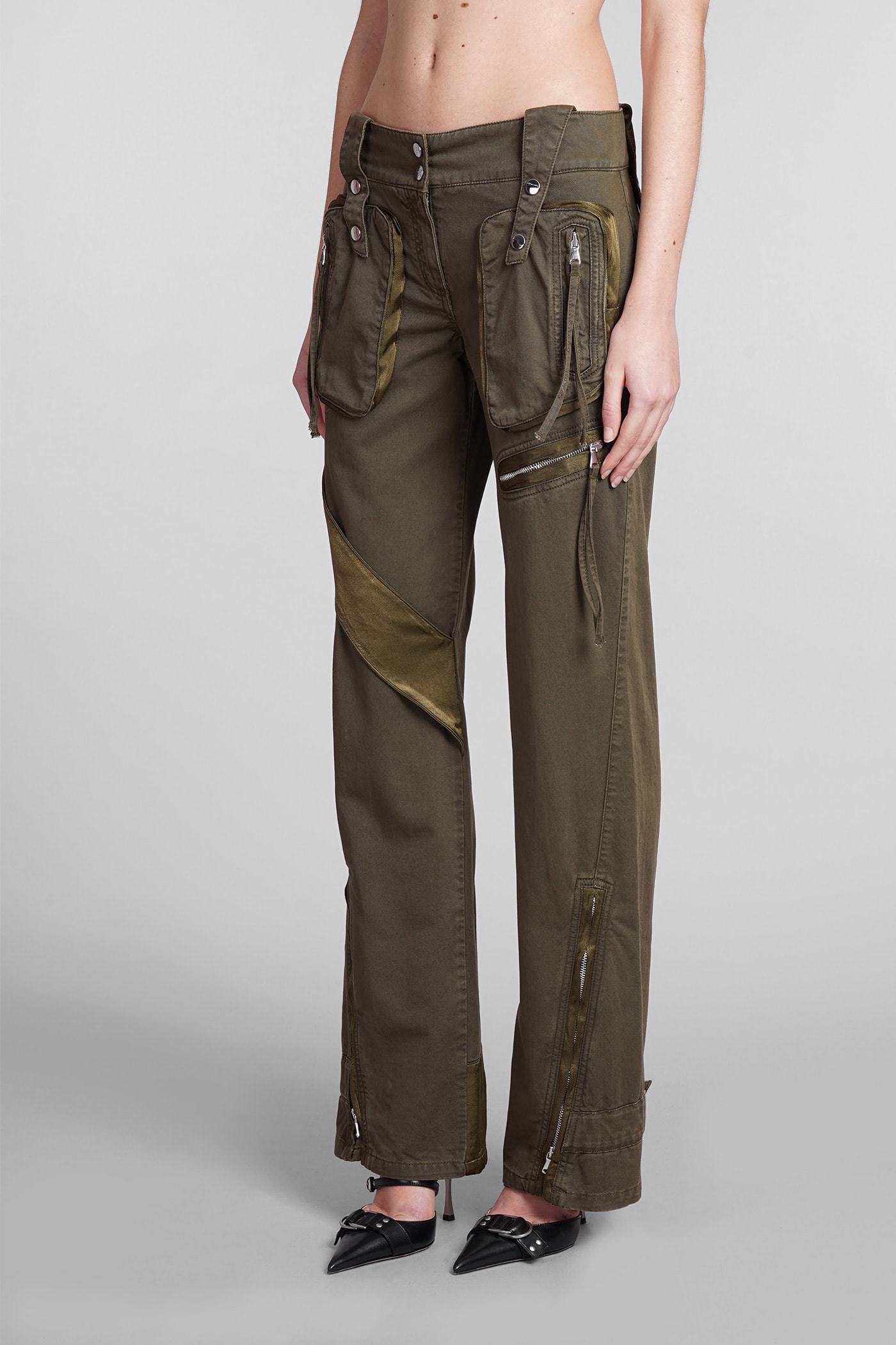 Jeans In Green Cotton