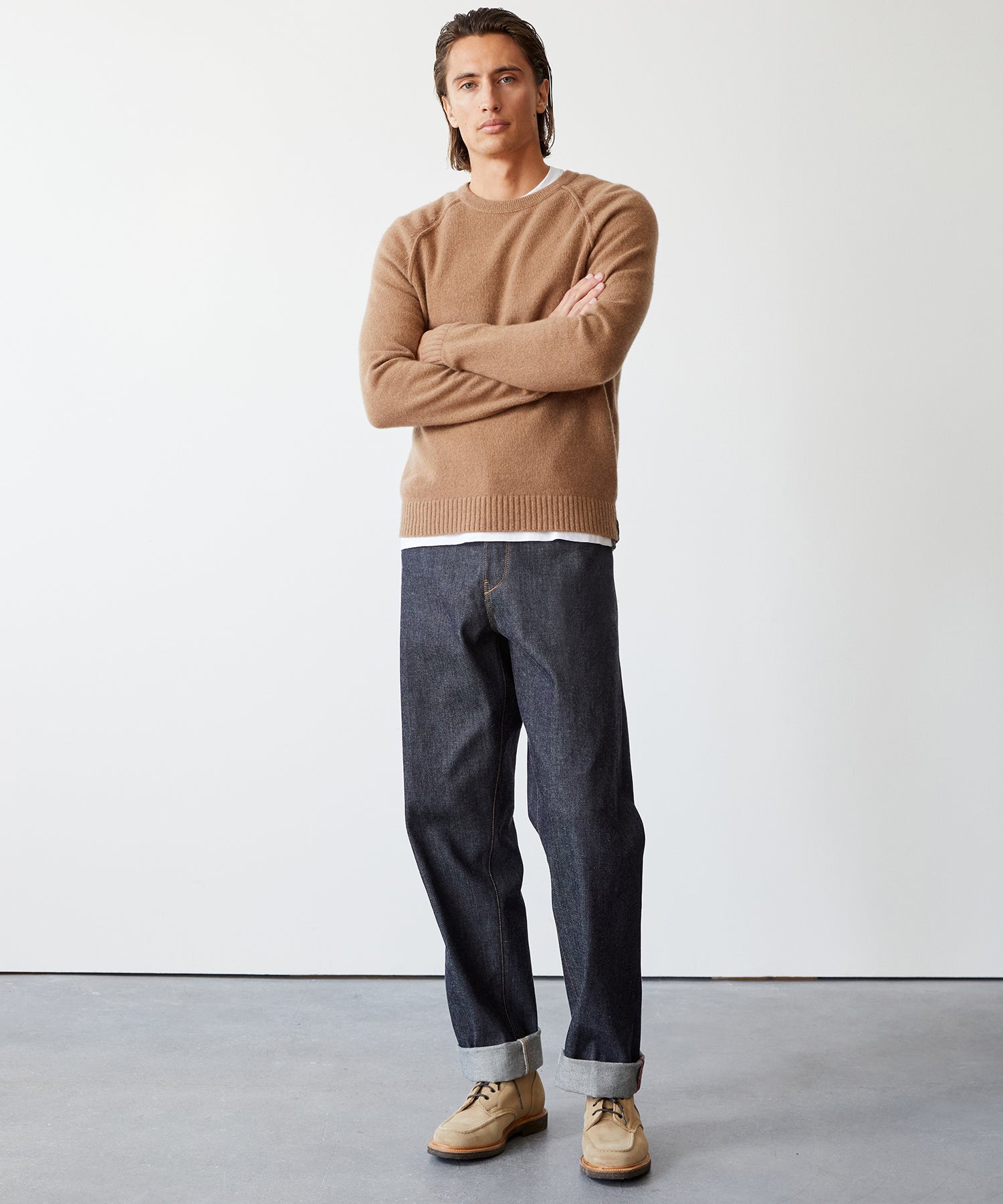 Made in USA Relaxed Selvedge Jean in Rigid
