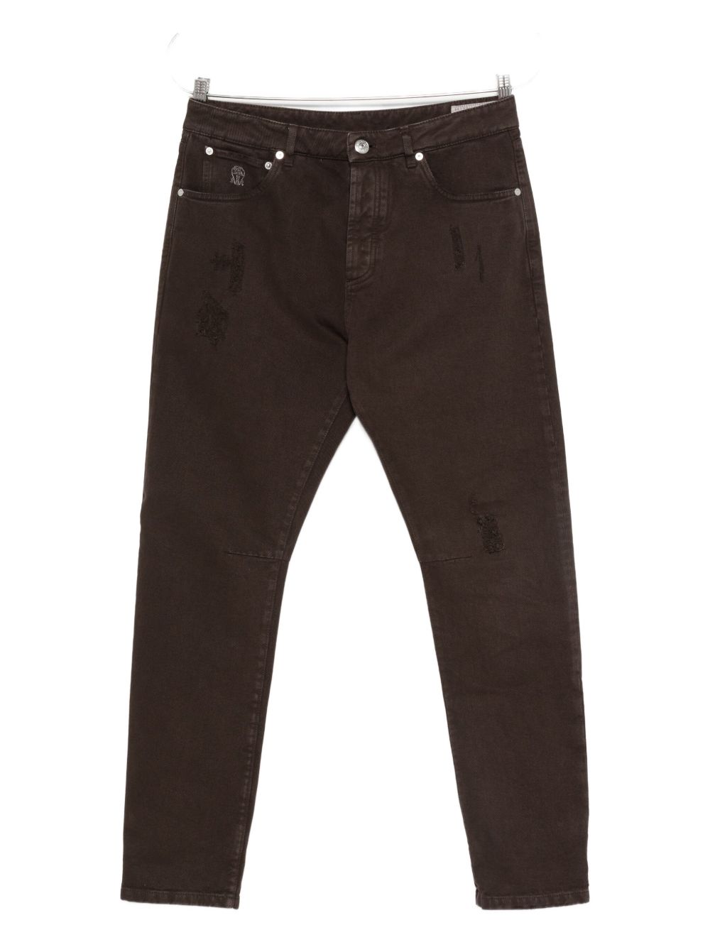 Straight-leg jeans - Brown