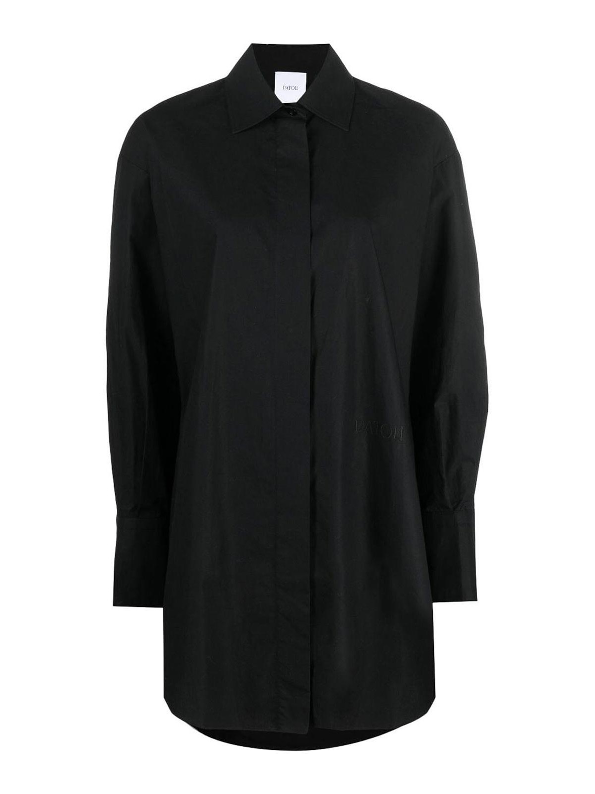 Logo-print long-sleeved shirt