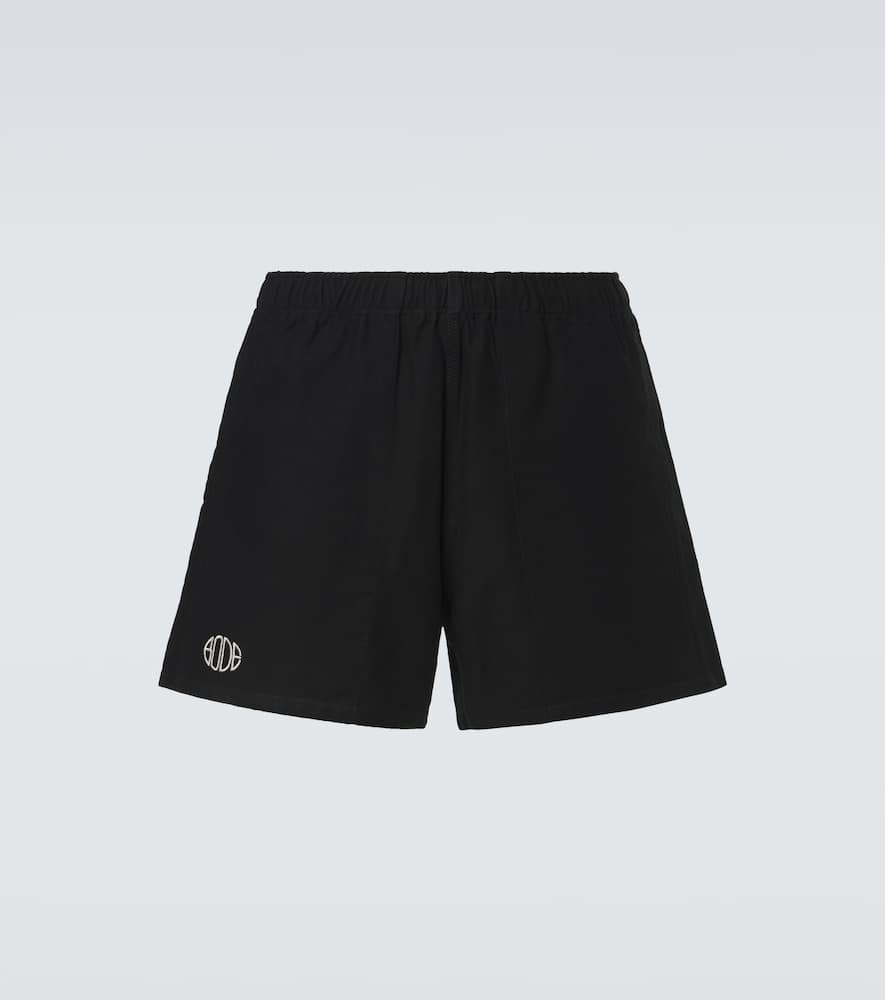 Logo cotton twill Bermuda shorts