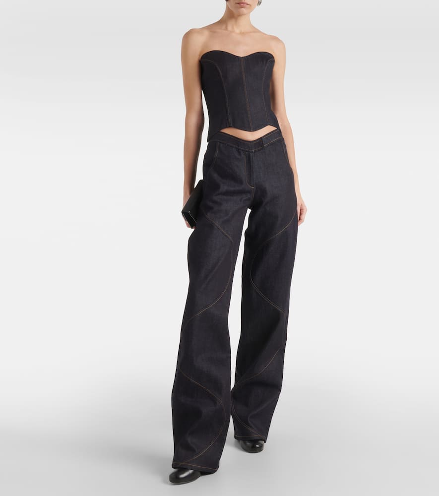 Hyn denim bustier top