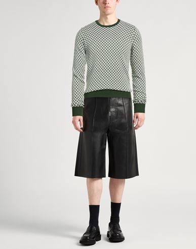 Man Sweater Green Size 40 Cotton, Linen, Polyester
