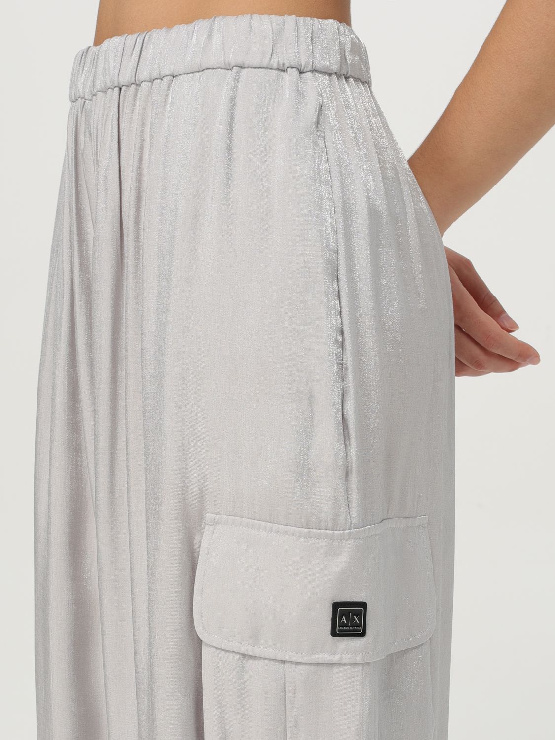 Pants ARMANI EXCHANGE Woman color Silver