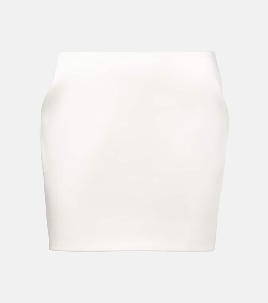 Meringue satin miniskirt