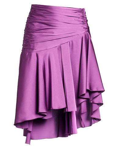Woman Midi skirt Purple Size 4 Polyamide
