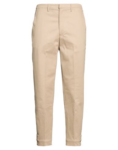 Man Pants Beige Size 30 Cotton, Elastane