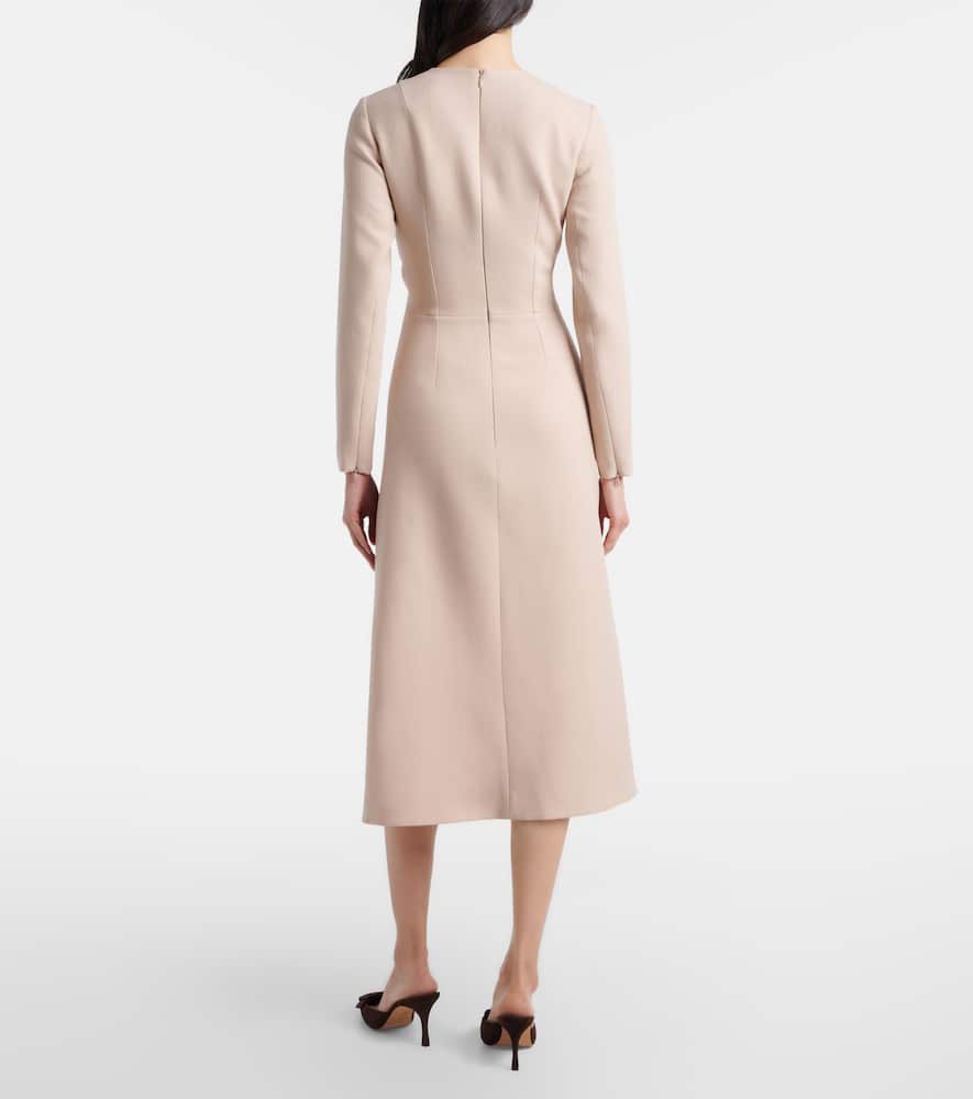 Elta wool crêpe midi dress