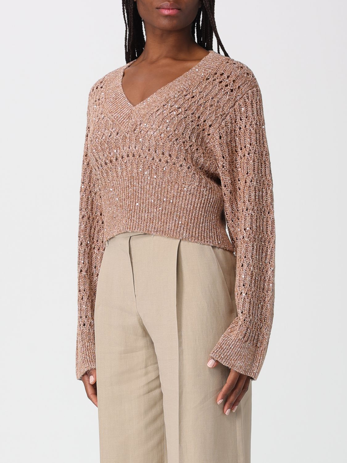 Sweater Woman color Burnt